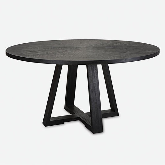 Gidran Dining Table, Black, 2 Cartons