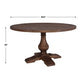 Stratford Round Dining Table, 2 Cartons