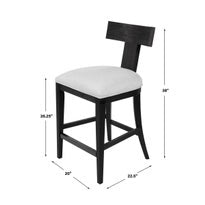 Idris Counter Stool, Charcoal