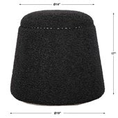 Gumdrop Ottoman, Black