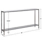 Hayley Console Table, Silver