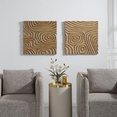 Channels Wood Wall Decor