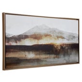 Splash Of Land Framed Canvas