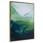 Serene Green Framed Canvas