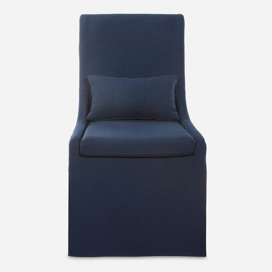 Coley Armless Chair, Denim