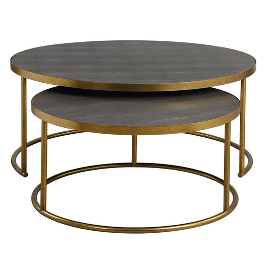 Aragon Nesting Coffee Tables, S/2, Gray