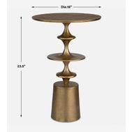 Flight Accent Table, Brass