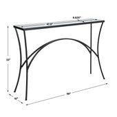 Alayna Console Table, Black