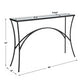 Alayna Console Table, Black