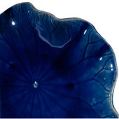 Abella Ceramic Wall Decor, Cobalt, S/3