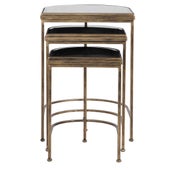 India Nesting Tables, Gold, S/3