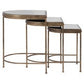 India Nesting Tables, Gold, S/3