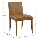 Conifer Dining Chair, Camel, 2 Per Box, Priced Each