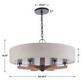 Woodall, 6 Lt Chandelier