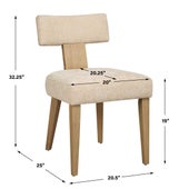 Elysian Dining Chair, Sand, 2 Per Box, Priced Each