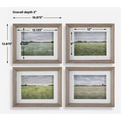 Quiet Meadows Framed Prints, S/4