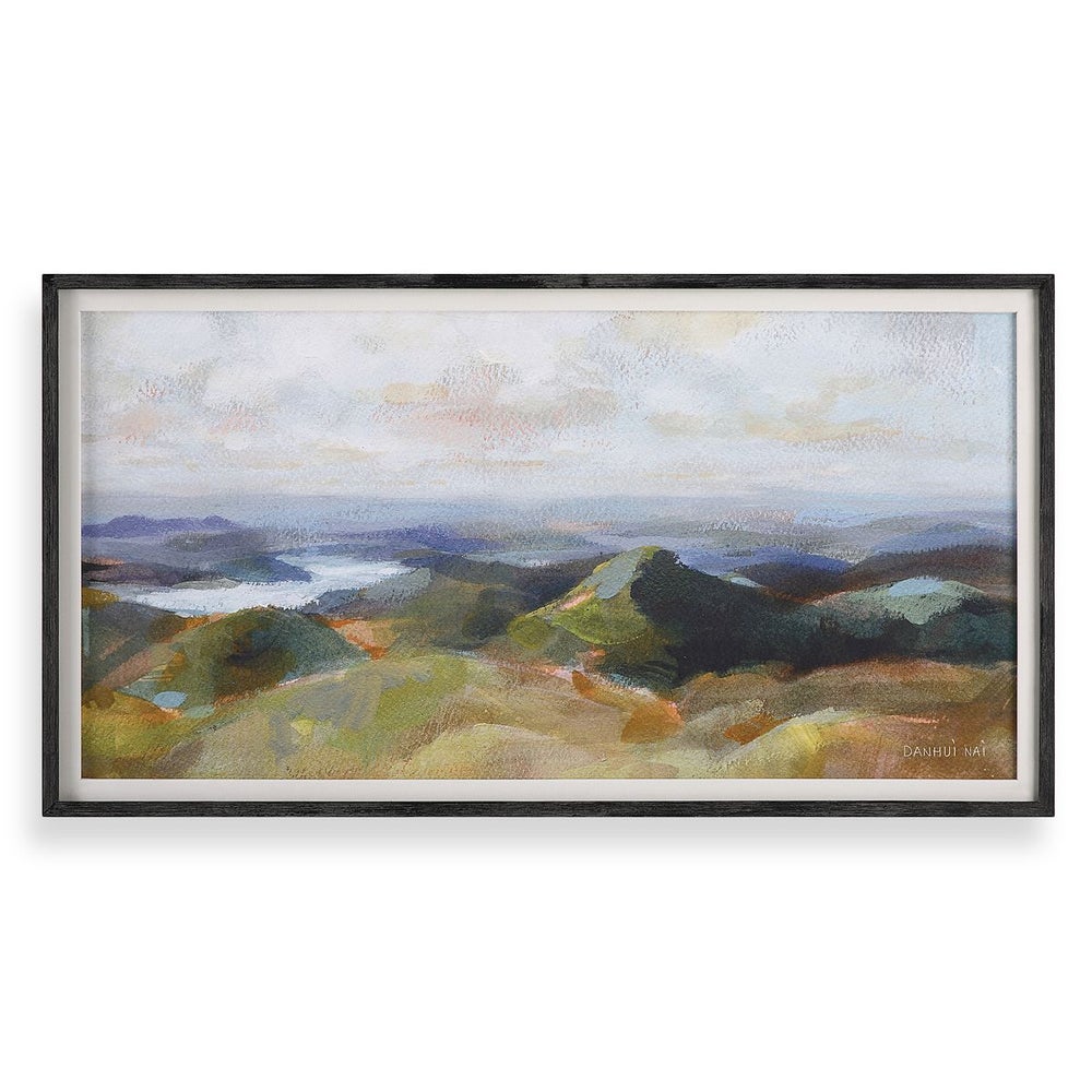 Above The Lakes Framed Print