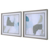 Mist Shapes Framed Prints, S/2