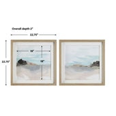 Glacial Coast Framed Prints, S/2