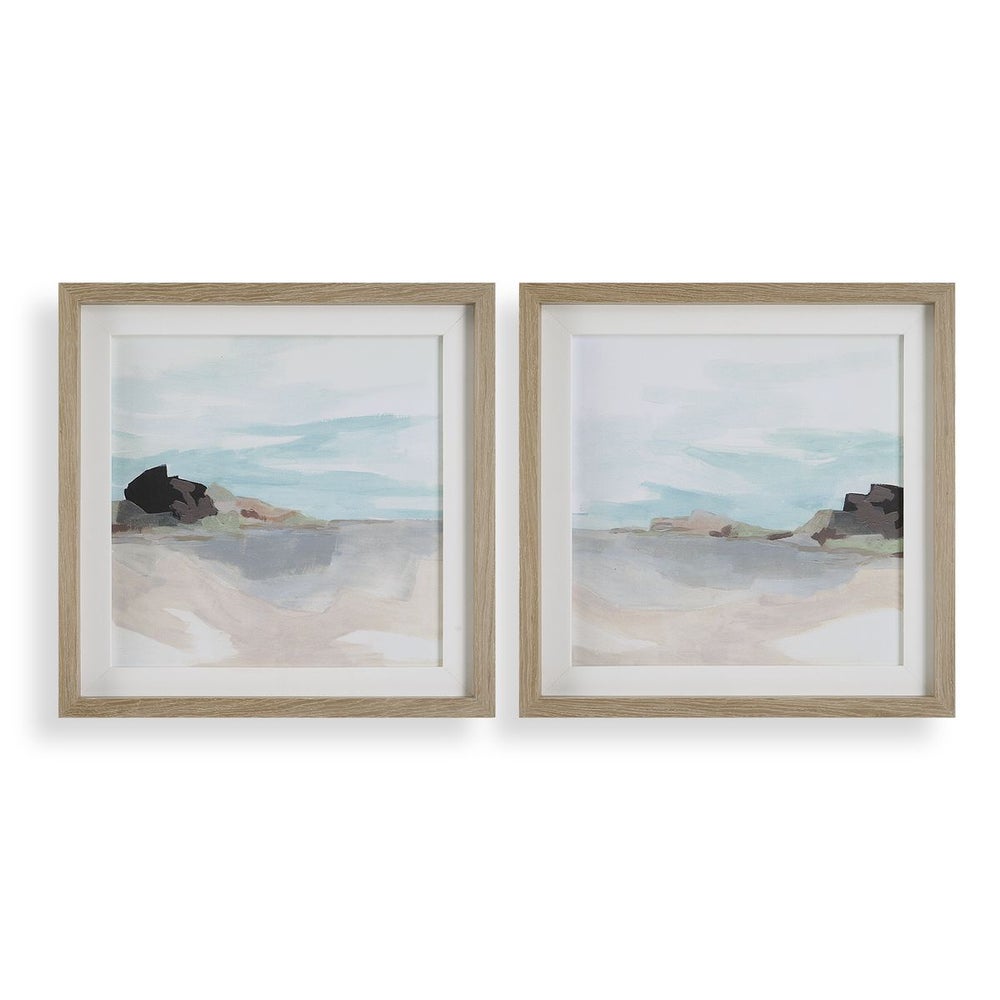 Glacial Coast Framed Prints, S/2