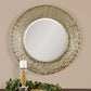 Alita Round Mirror, Champagne