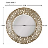 Alita Round Mirror, Champagne