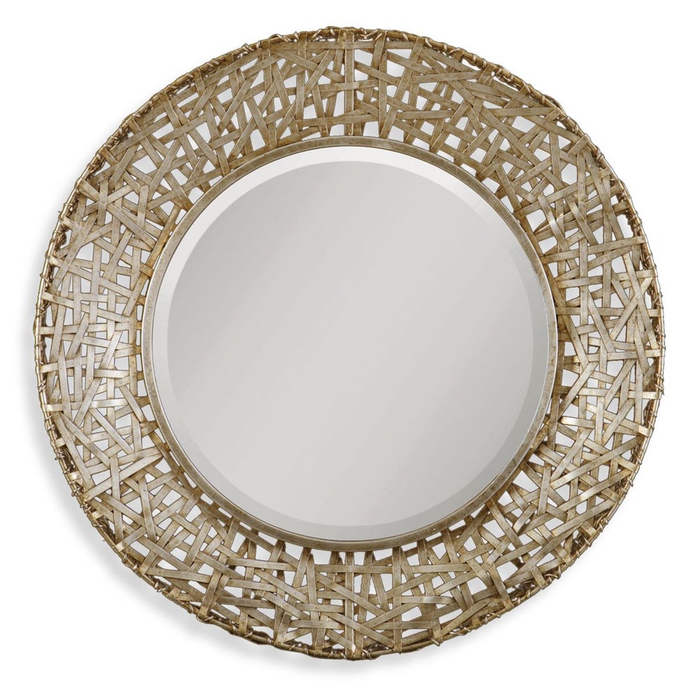 Alita Round Mirror, Champagne