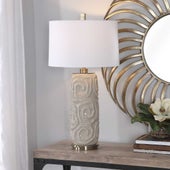 Zade Table Lamp, Gray