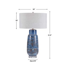 Magellan Table Lamp, Blue