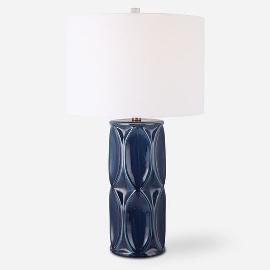 Sinclair Table Lamp, Blue