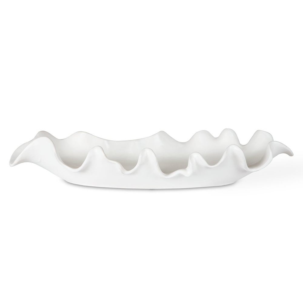 Ruffled Feathers Bowl, White