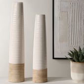 Ivory Sands, Vases, S/2