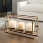 Wenman Triple Candleholder, Gold