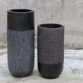 Woven Shadow Vases, S/2