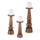 Cassiopeia Candleholders, Butter Rum, S/3