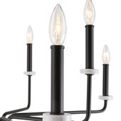 Ebony Elegance, 8 Lt Chandelier