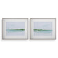 Green Ribbon Coast Framed Prints, S/2