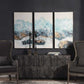 Crashing Waves Hand Painted Canvases, S/3