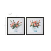 Fresh Flowers Framed Prints, S/2