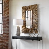 Teak Branch Mirror, Natural