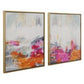 Color Theory Framed Canvases, S/2