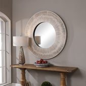 Sailor's Knot Round Mirror, White