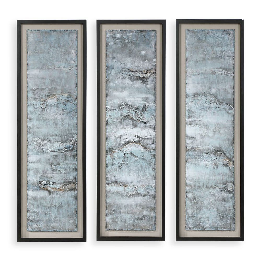 Ocean Swell Framed Prints, S/3, 3 Cartons