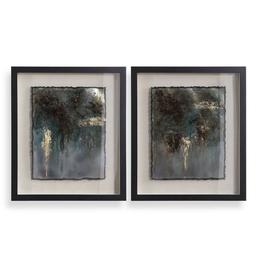 Rustic Patina Framed Prints, S/2