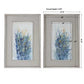 Indigo Florals Framed Prints, S/2