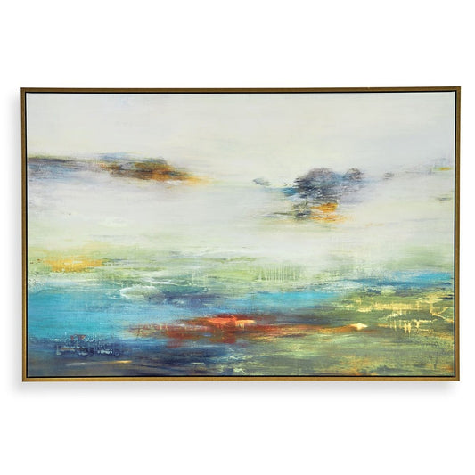 Textured Land Framed Canvas