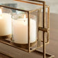 Wenman Triple Candleholder, Gold