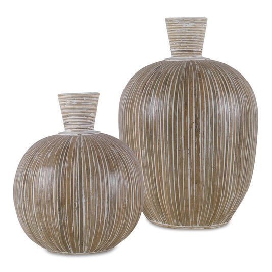 Islander Vases, White, S/2