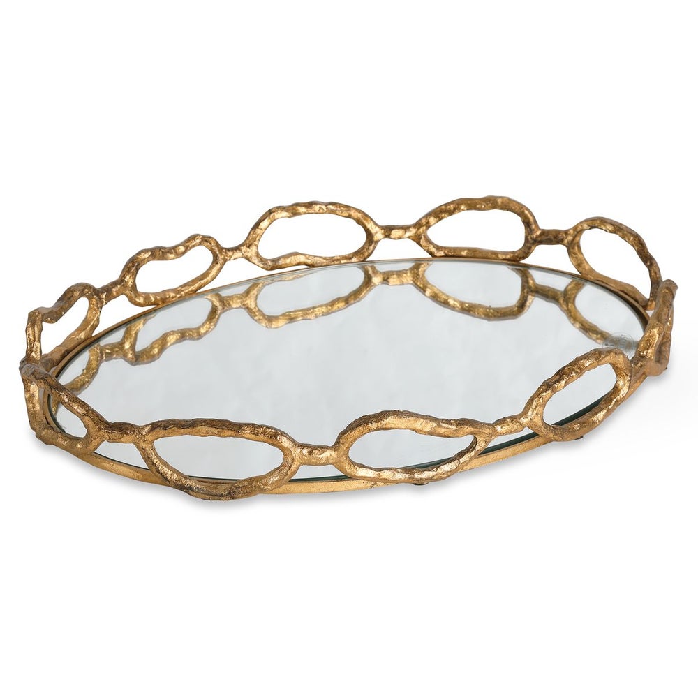 Cable Chain Tray, Gold