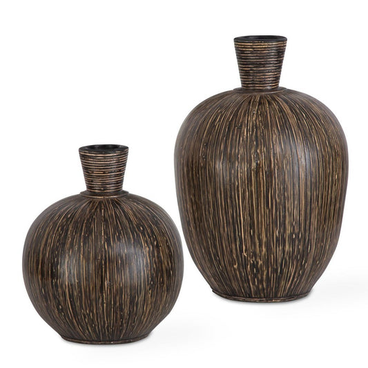 Islander Vases, Black, S/2